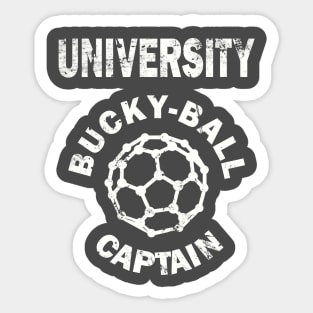 University Bucky-Ball Captain Sticker